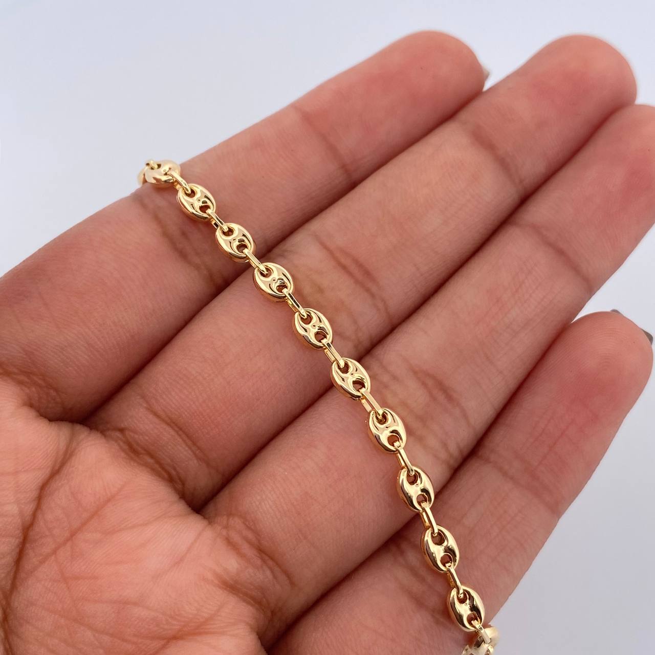 Bracelet GC 2.95gr / 7.1in / 3.5mm 18K Yellow Gold &