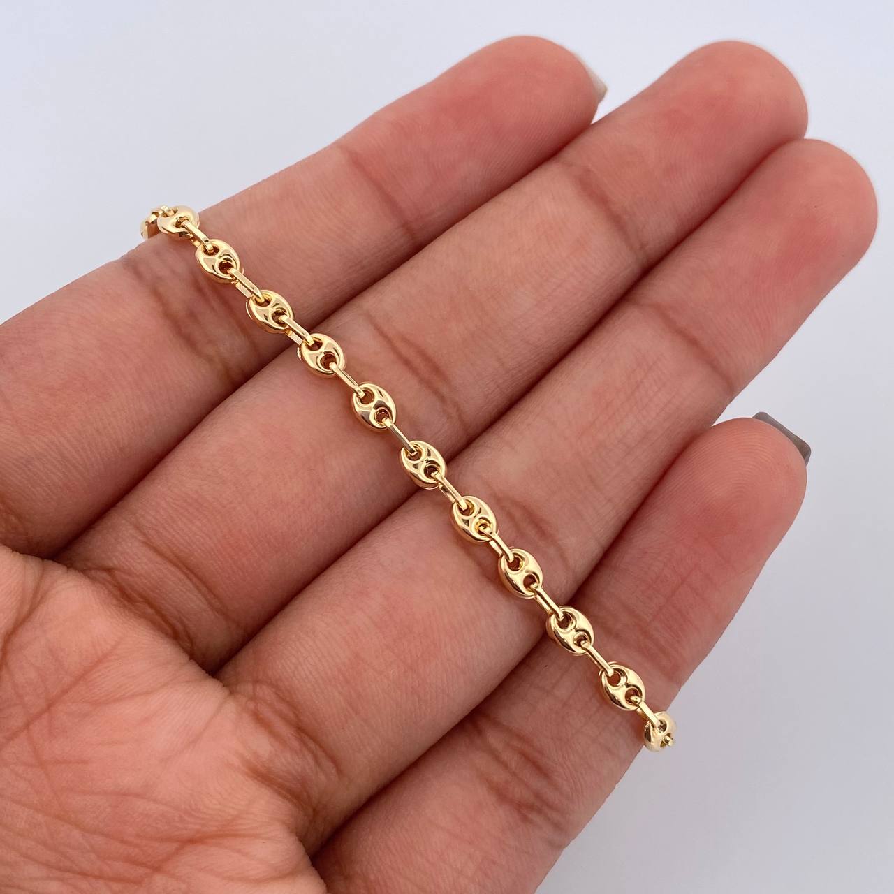 Bracelet GC 2.7gr / 18.7cm / 7.4in / 3.3mm 18K Yellow Gold &
