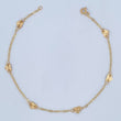 Ankle Bracelet Box 1.85gr / 25cm (9.8in) / 1.9mm Pendants 18K Yellow Gold &