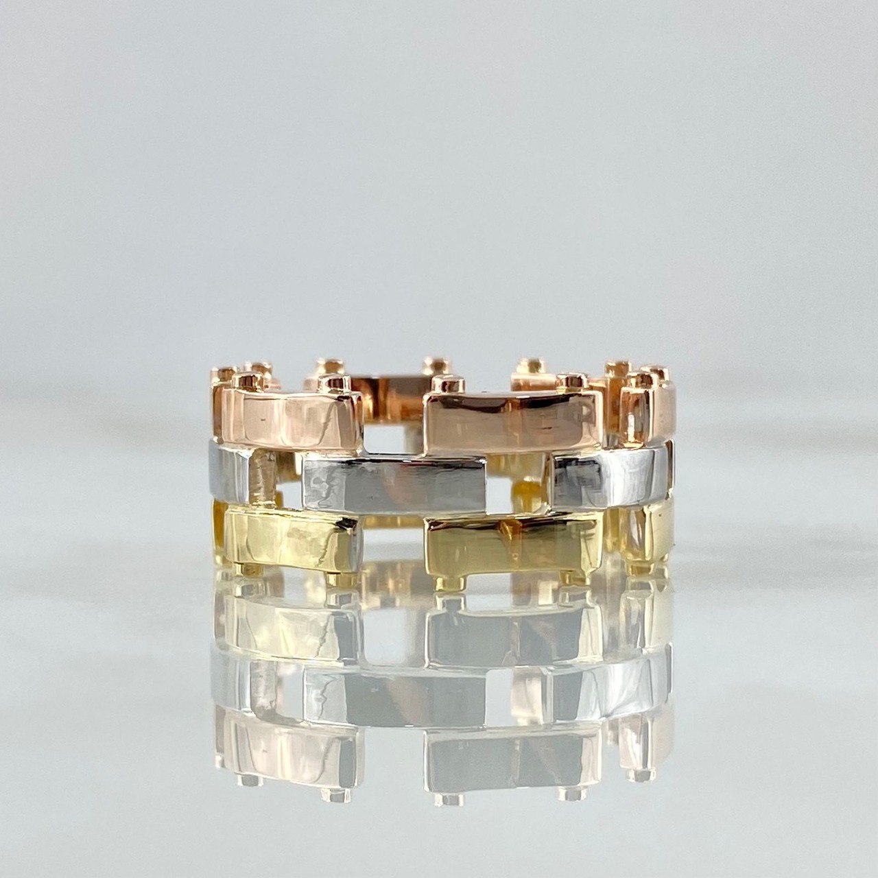 Custom Made to Order Rustic Close Ring 12gr / Three 18K Golds