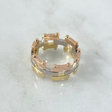 Custom Made to Order Rustic Close Ring 12gr / Three 18K Golds
