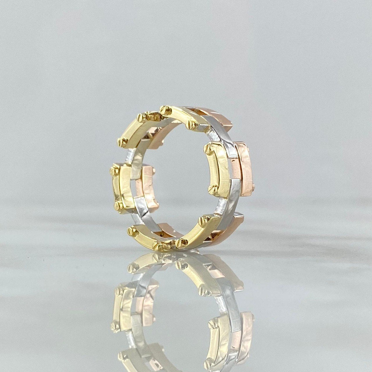 Custom Made to Order Rustic Close Ring 12gr / Three 18K Golds