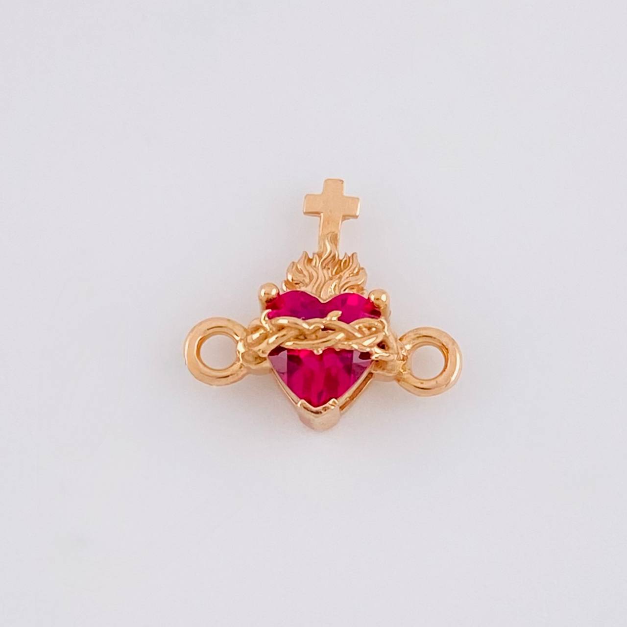 Herraje Sagrado Corazon 0.75g / 1/2 in Oro Rosa 18K