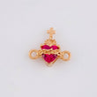 Herraje Sagrado Corazon 0.75g / 1/2 in Oro Rosa 18K