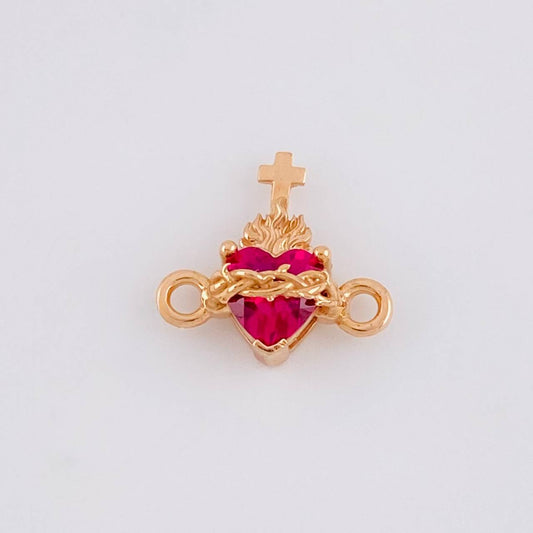 Herraje Sagrado Corazón 0.75g / 1/2 in Oro Rosa 18K