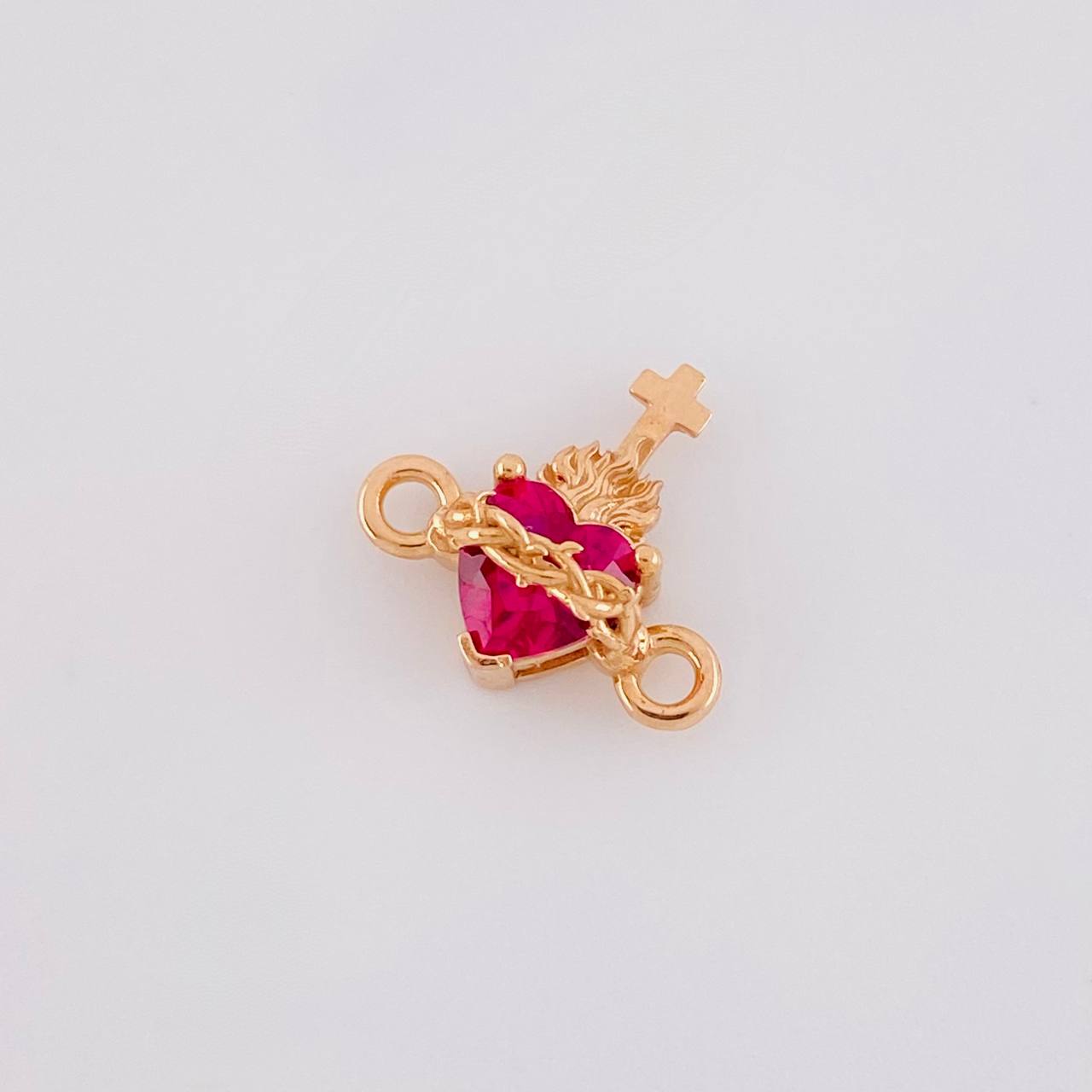 Herraje Sagrado Corazon 0.75g / 1/2 in Oro Rosa 18K