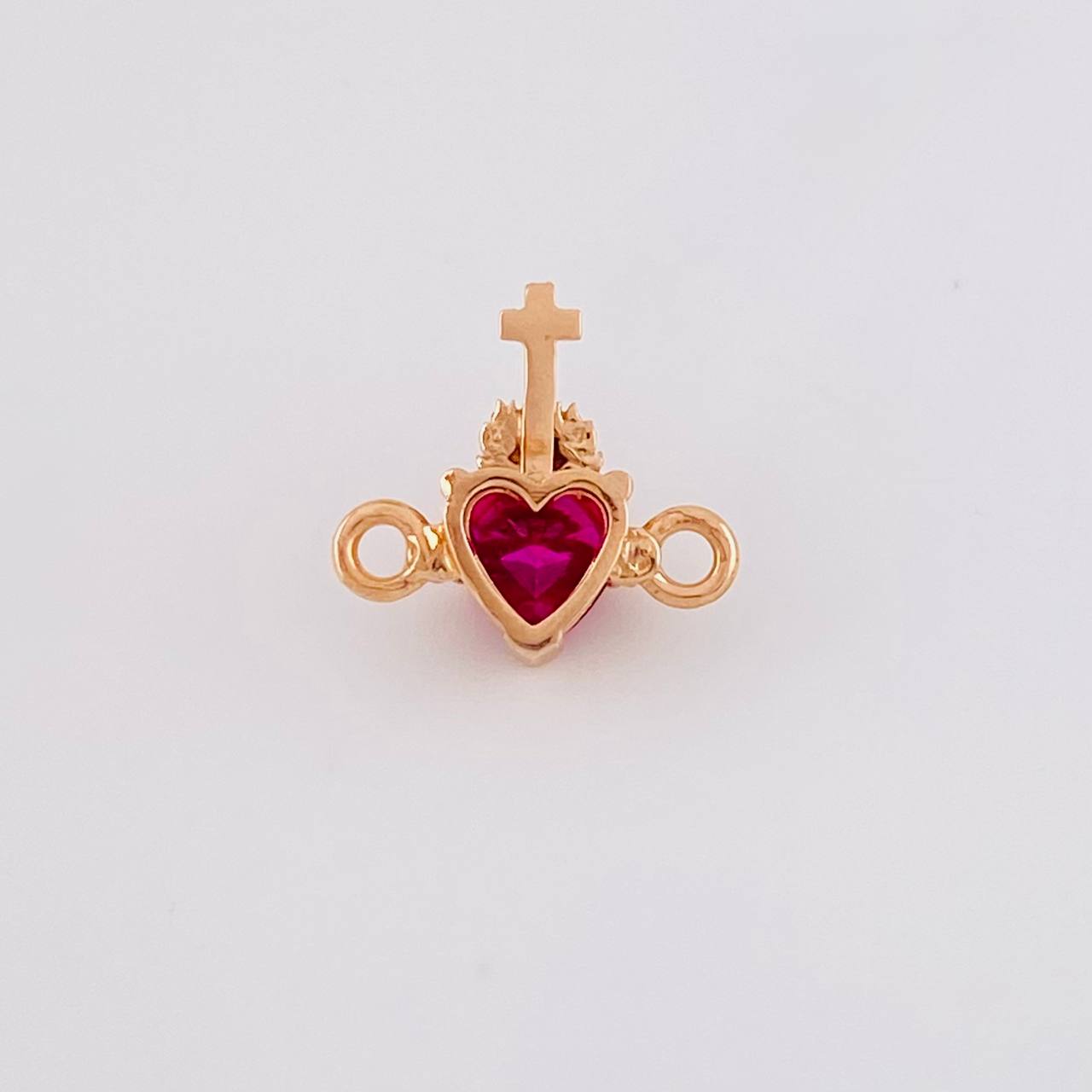 Herraje Sagrado Corazon 0.75g / 1/2 in Oro Rosa 18K
