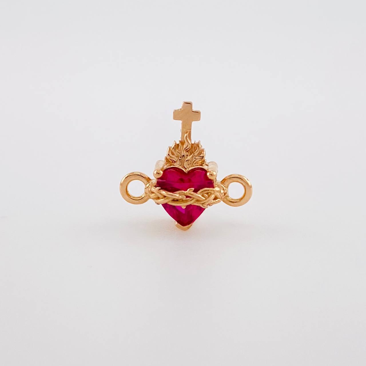 Herraje Sagrado Corazon 0.75g / 1/2 in Oro Rosa 18K