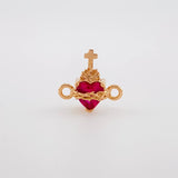 Herraje Sagrado Corazon 0.75g / 1/2 in Oro Rosa 18K