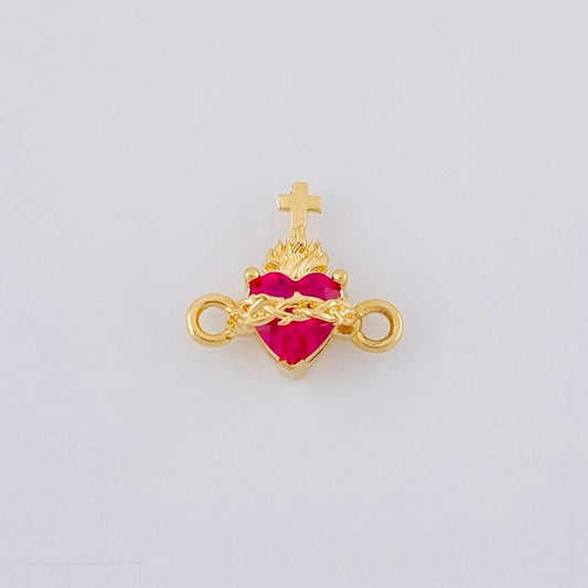 Herraje Sagrado Corazón 0.8g / 1/2 in Oro Amarillo 18K