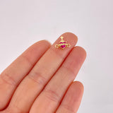 Charm Sacred Heart 0.8g / 1/2 in Yellow Gold 18K