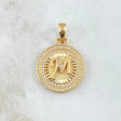 Pendant Medal Letter M 4.8gr / 1 1/4 in / 18K Gold