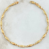 Pulso Rustico 3.55gr / 21.5cm / 3.2mm Oro Amarillo 18K *