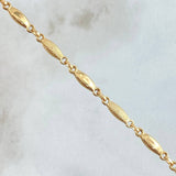Pulso Rustico 3.55gr / 21.5cm / 3.2mm Oro Amarillo 18K *