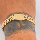 Cuban Bracelet 14gr / 7.9in / 18K Gold $