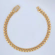 Cuban Bracelet 8.45gr / 8.2in / 18K Gold $