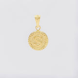 Dije Letra S Marco Bordeado 0.65g / 3/4 in Oro Amarillo 18K