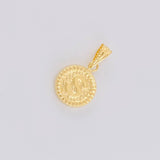 Dije Letra S Marco Bordeado 0.6g / 3/4 in Oro Amarillo 18K