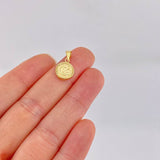 Dije Letra C Marco Bordeado 0.6g / 3/4 in Oro Amarillo 18K
