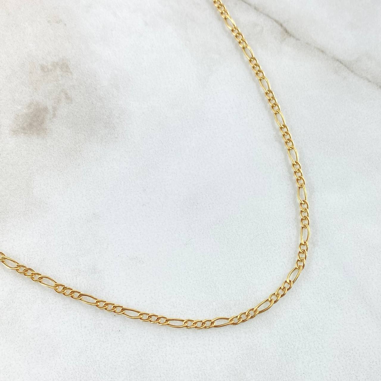 Figaro Chain 1.95gr / 23.6in / 18K Gold +1$