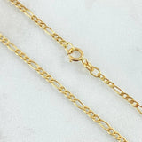 Figaro Chain 2.2gr / 19 3/4 in / 18K Gold +1*
