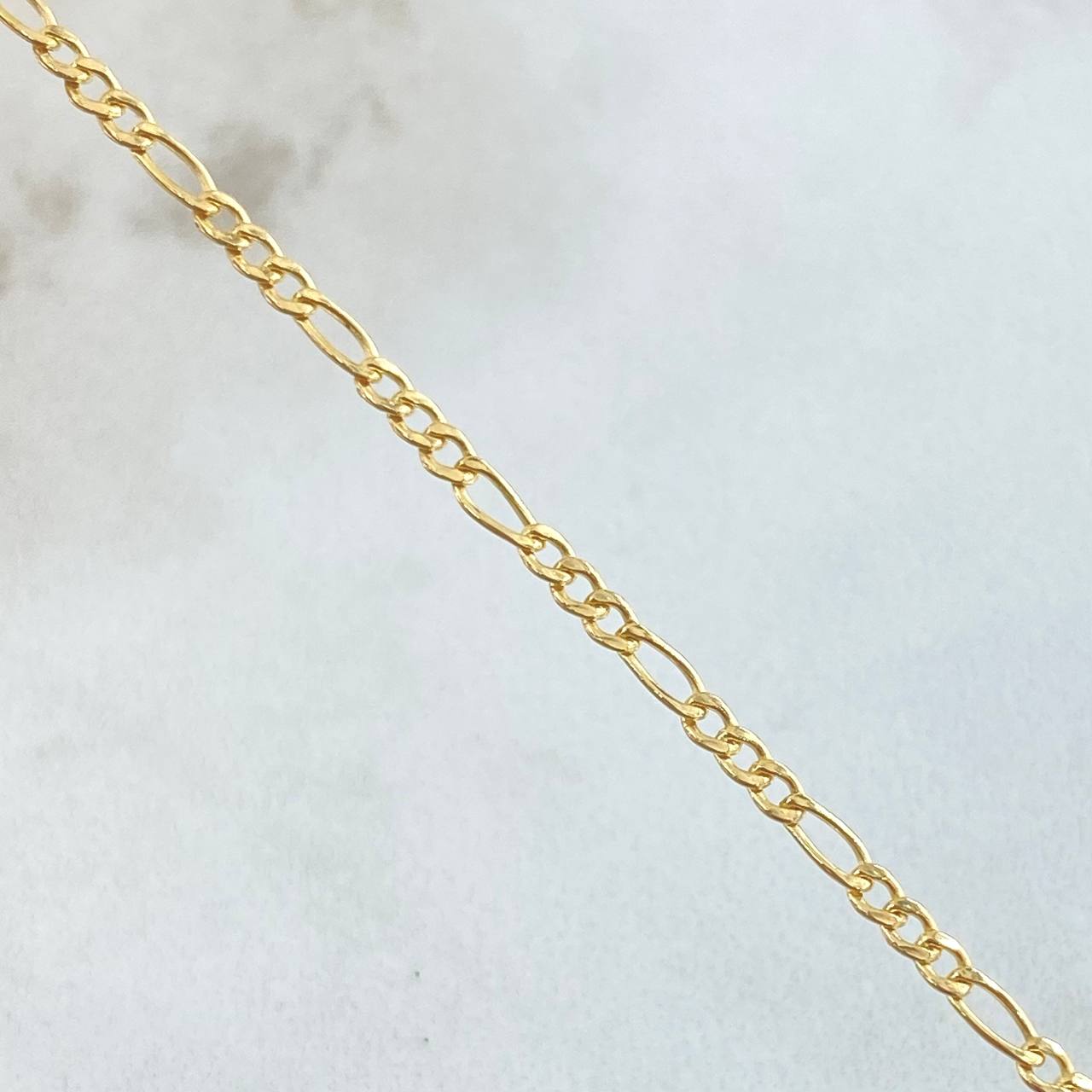 Figaro Chain 1.5gr / 19.7in / 18K Gold +1$