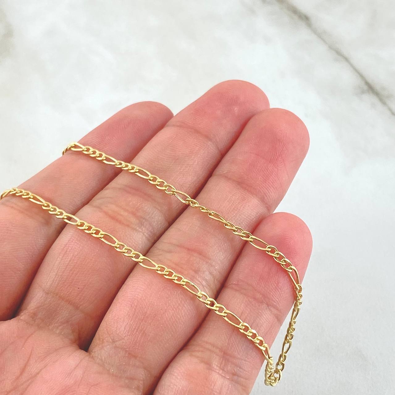 Figaro Chain 2.2gr / 19 3/4 in / 18K Gold +1*