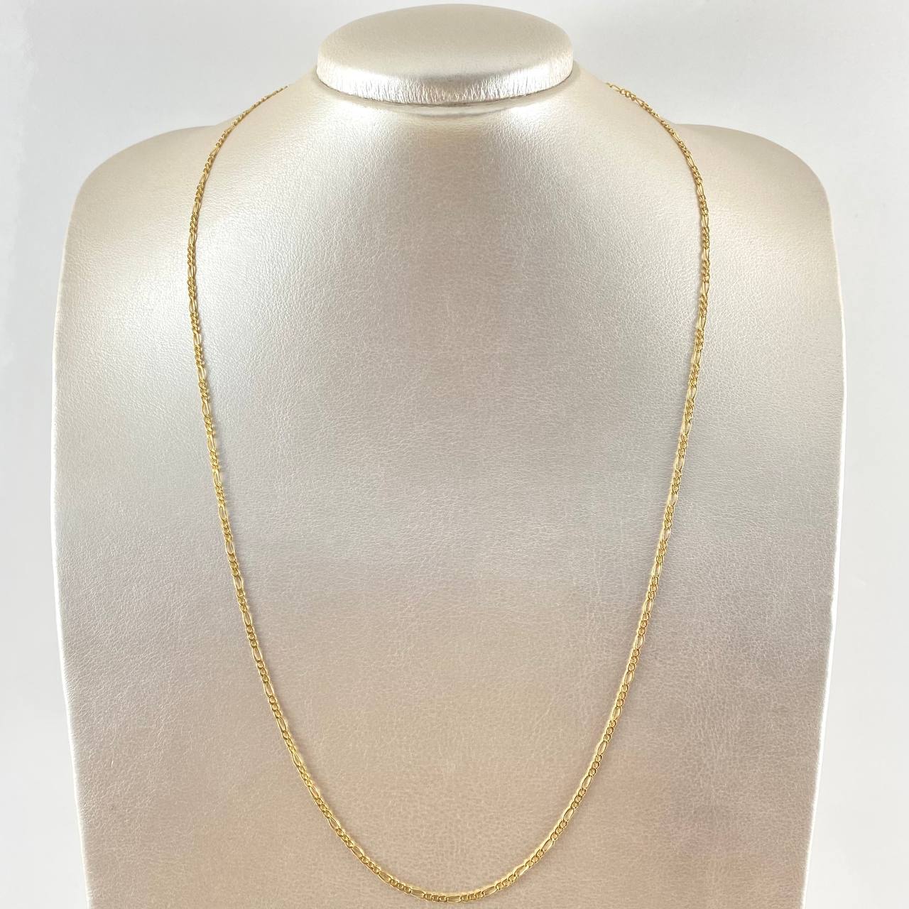 Figaro Chain 1.95gr / 23.6in / 18K Gold +1$