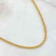 Cadena Cubana Reticulada 4.2gr / 50cm / Oro Amarillo +3 18K