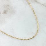 Classic Link Chain 1.9gr / 17.7in / 18K Gold +3
