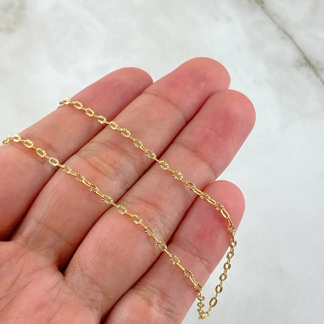 Classic Link Chain 1.9gr / 17.7in / 18K Gold +3