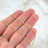 Classic Link Chain 2.05gr / 19.7in / 18K Gold +3