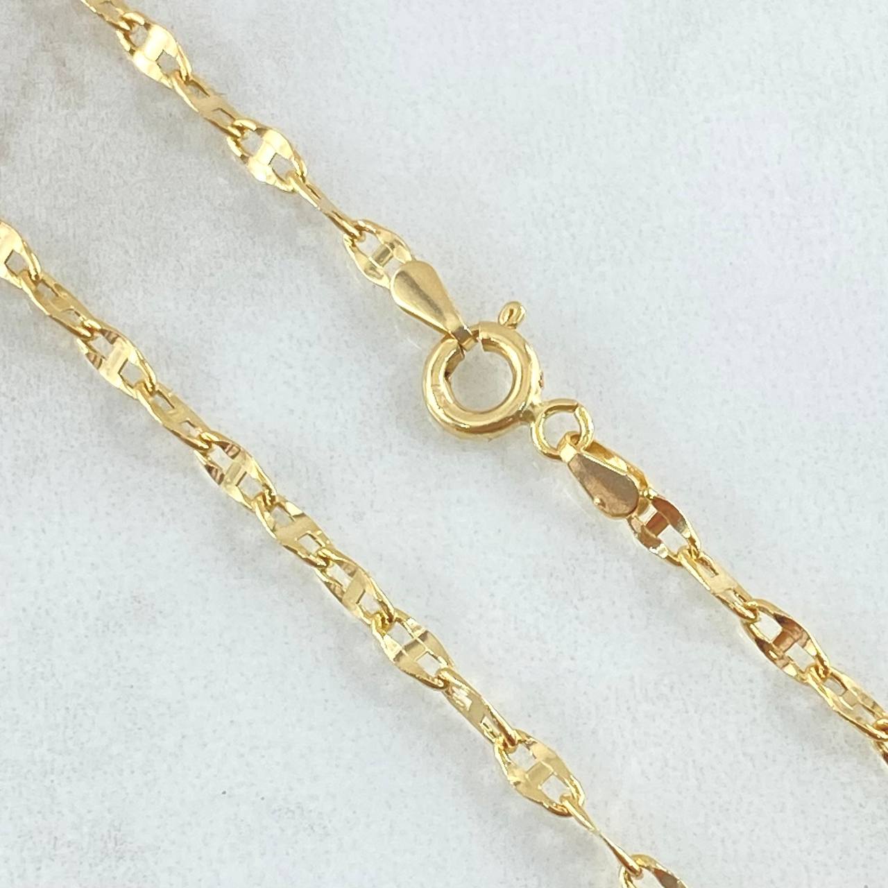 Flower Mirror Chain 2.35gr / 17.7in / 18K Gold +3$