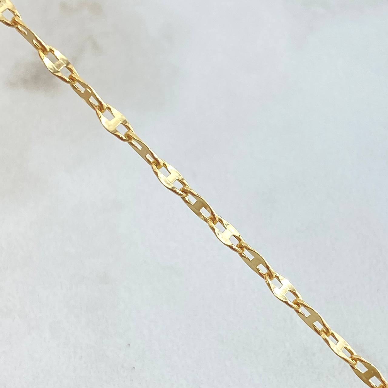 Flower Mirror Chain 2.35gr / 17.7in / 18K Gold +3$