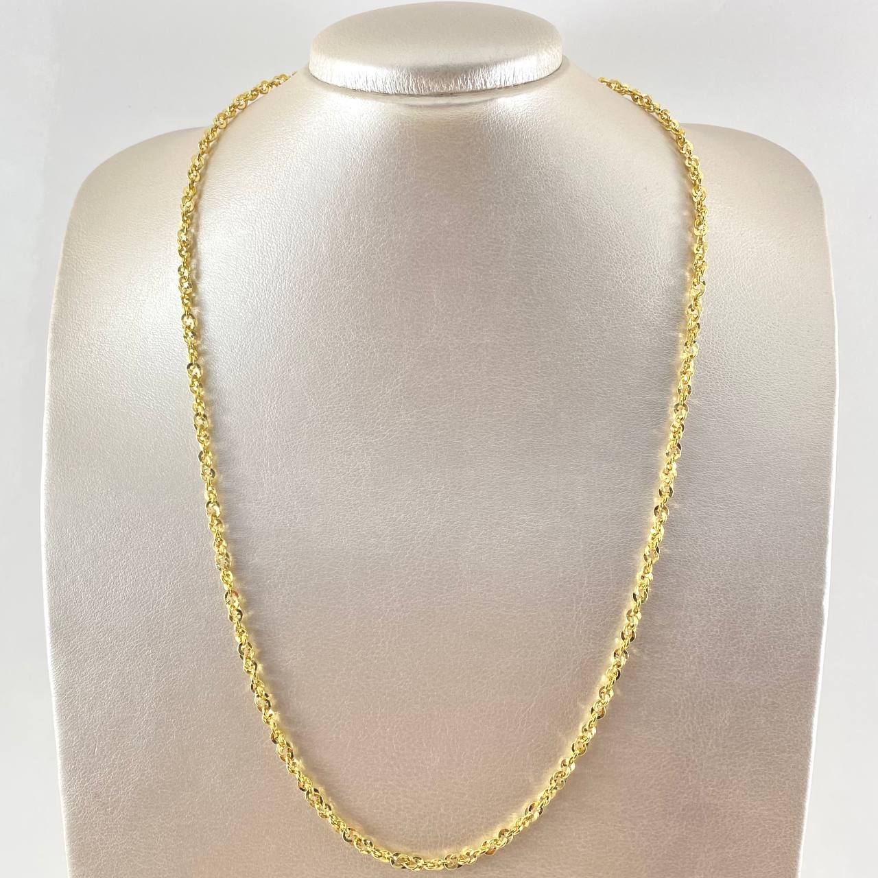 Rope Chain Roll-On 6.55gr / 23.6in / 18K Gold +3$