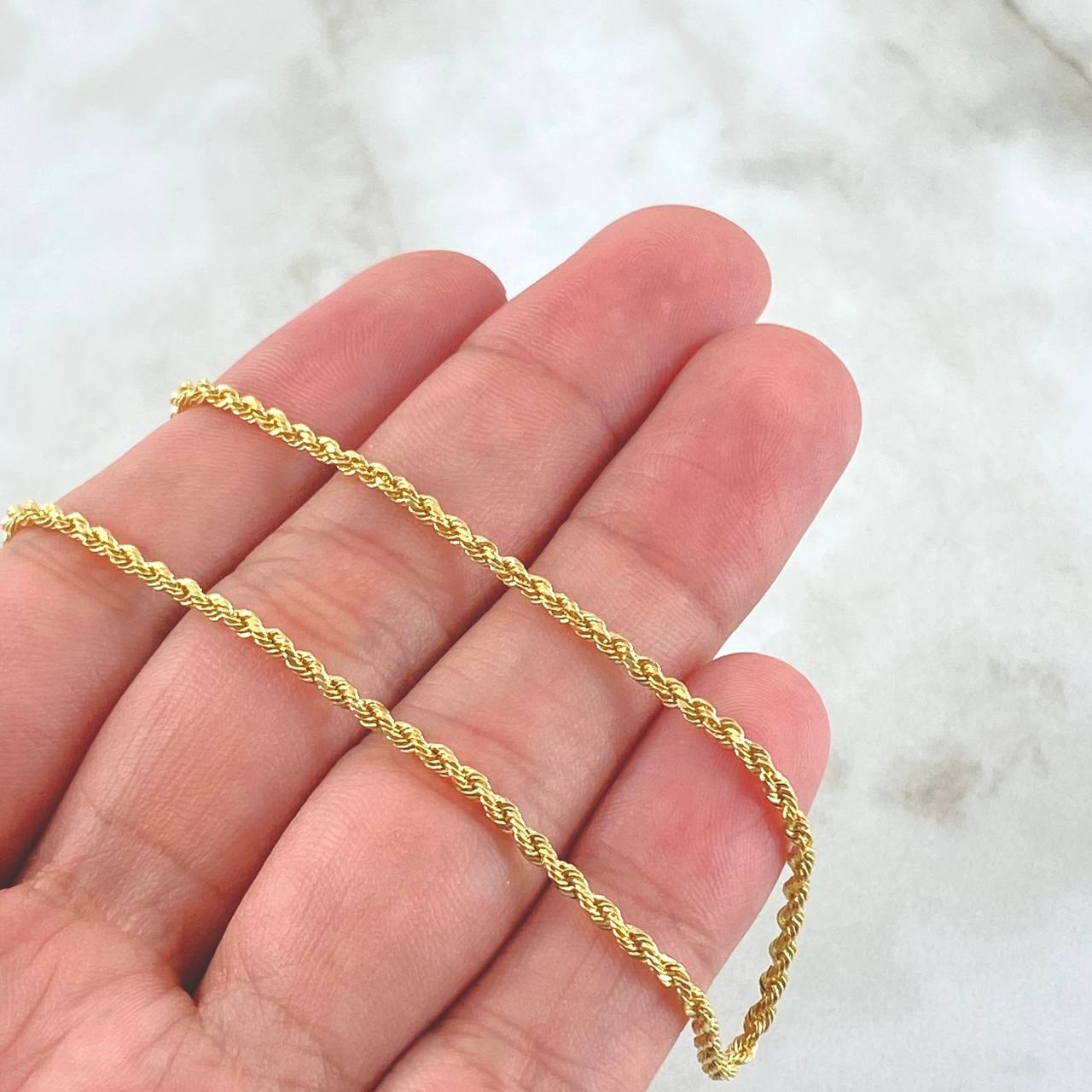 Rope Chain 2.8gr / 23.6in / 18K Gold +3$