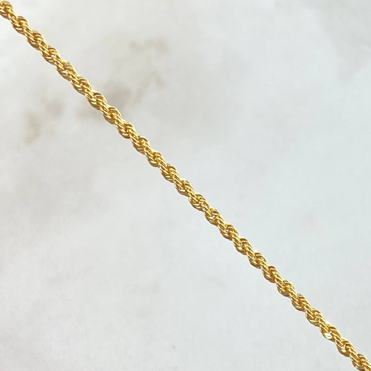 Rope Chain 1.65gr / 17.7in 18K Gold +3$
