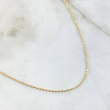 Cadena Morse 2.7gr / 60cm / Oro Amarillo +3 18K ©