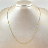 Figaro Chain 2.2gr / 19 3/4 in / 18K Gold +1*