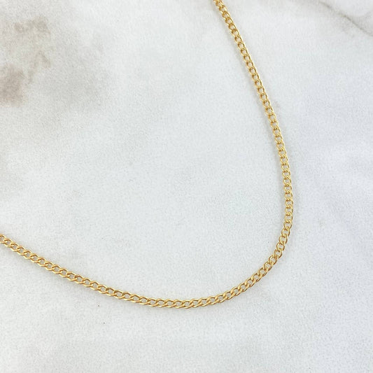 Cadena Cubana 1.4 g / 20 in / 1.6 mm Oro Amarillo 18K