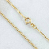 Cadena Cubana 1.3g / 20 in / 1.55mm Oro Amarillo 18K