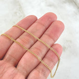 Cadena Cubana 1.3g / 20 in / 1.55mm Oro Amarillo 18K