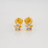 Topos Flor 0.85 g / in / 5.3 mm Oro Amarillo 18K