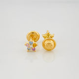 Topos Flor 0.85 g / in / 5.3 mm Oro Amarillo 18K