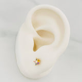 Topos Flor 0.85 g / in / 5.3 mm Oro Amarillo 18K