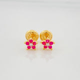 Topos Flor 0.85 g / in / 5.3 mm Oro Amarillo 18K