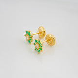 Topos Flor 0.9 g / in / 6.7 mm Oro Amarillo 18K