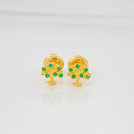 Topos Árbol 0.9 g / in / 6 mm Oro Amarillo 18K