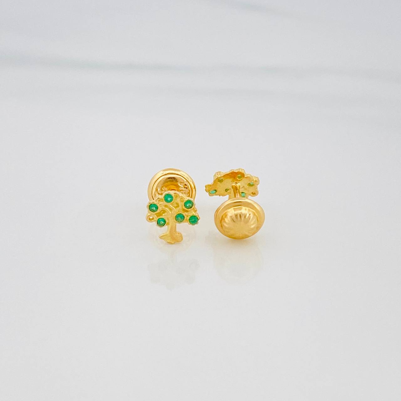 Topos Árbol 0.9 g / in / 6 mm Oro Amarillo 18K