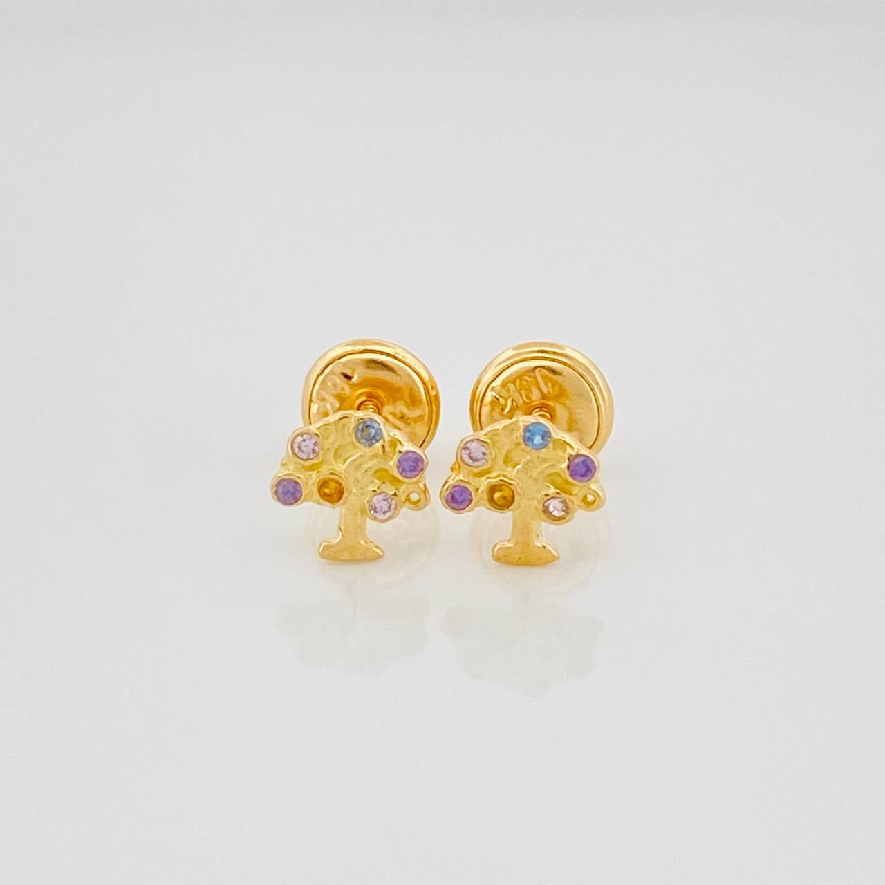 Topos Árbol 0.85 g / in / 6 mm Oro Amarillo 18K